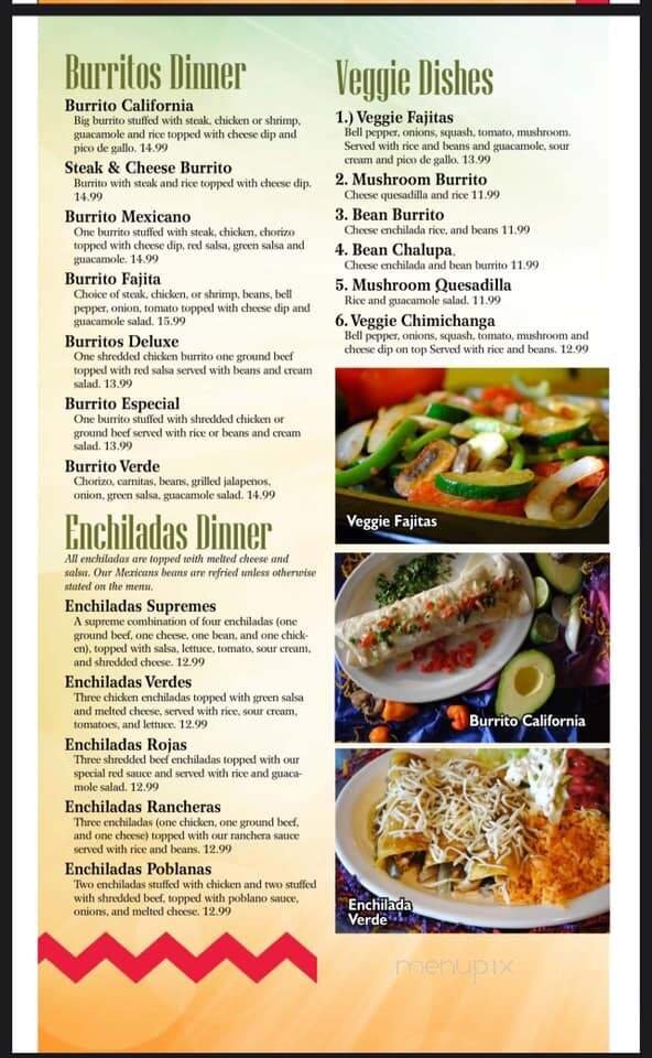 Apache Mexican Grill - Oxford, MI menu_pic