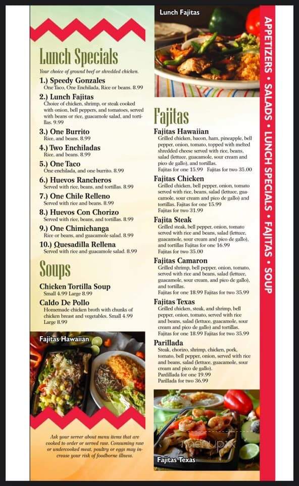 Apache Mexican Grill - Oxford, MI menu_pic