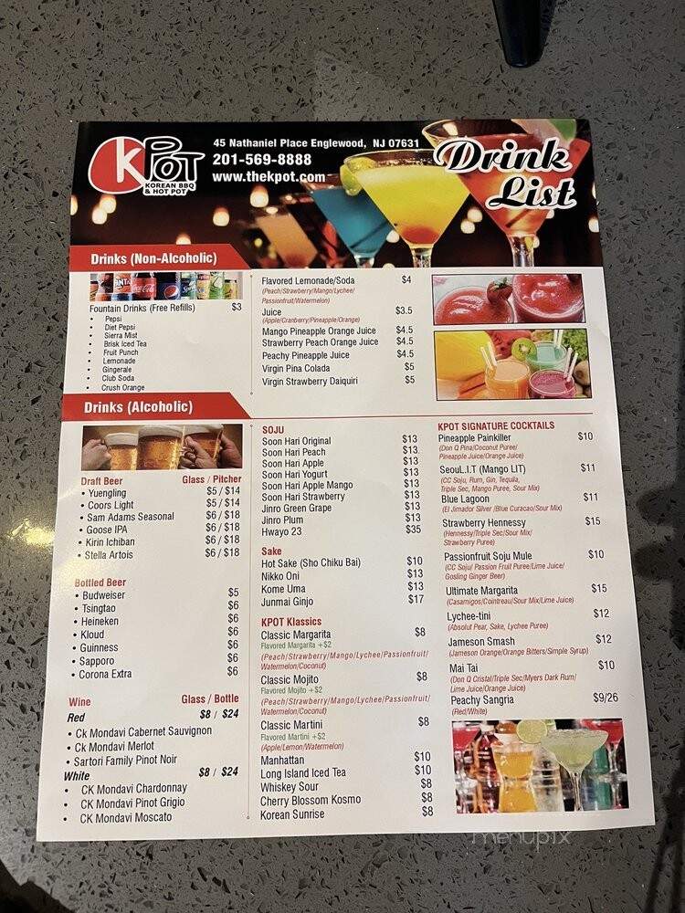 KPot Korean BBQ & Hot Pot - Englewood, NJ menu_pic