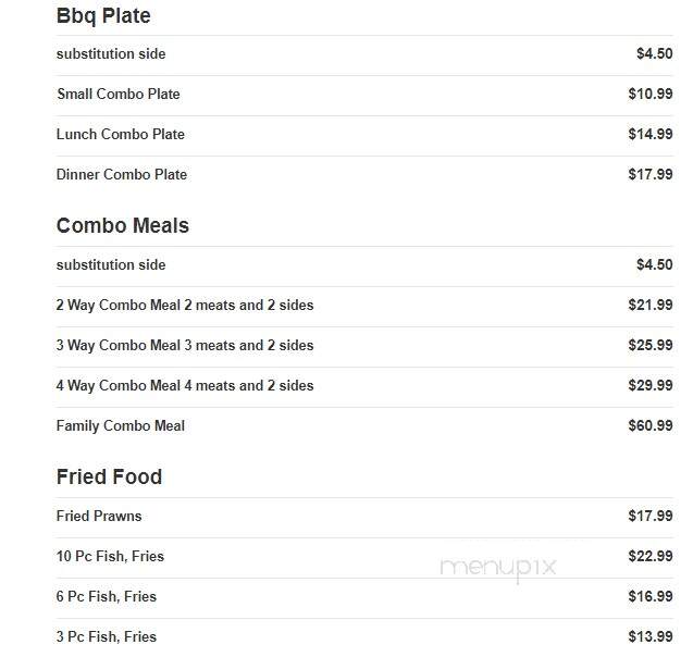 Freddy B's BBQ - Pittsburg, CA menu_pic