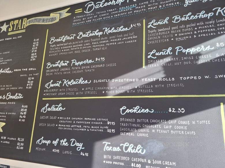 Lonestar Bakeshop - Haskell, NJ menu_pic
