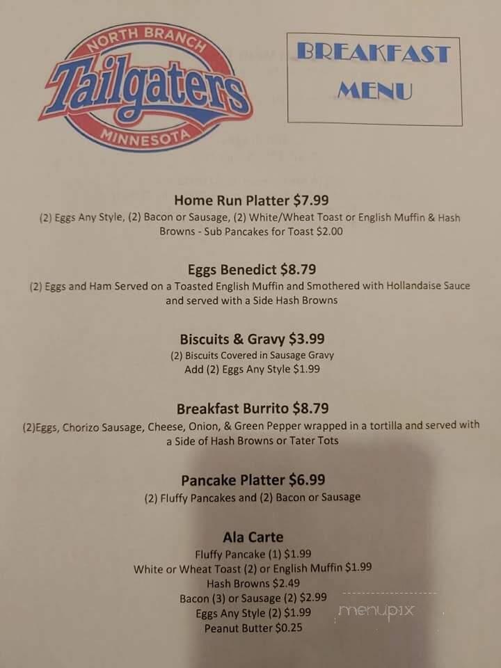 Tailgaters Sports Bar & Grill - North Branch, MN