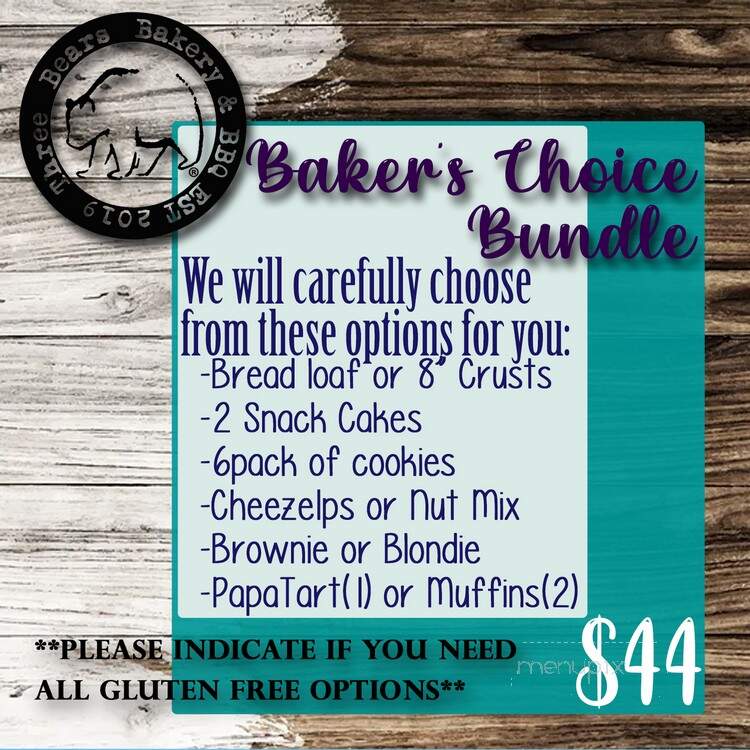 Three Bears Bakery & BBQ - Lenexa, KS menu_pic