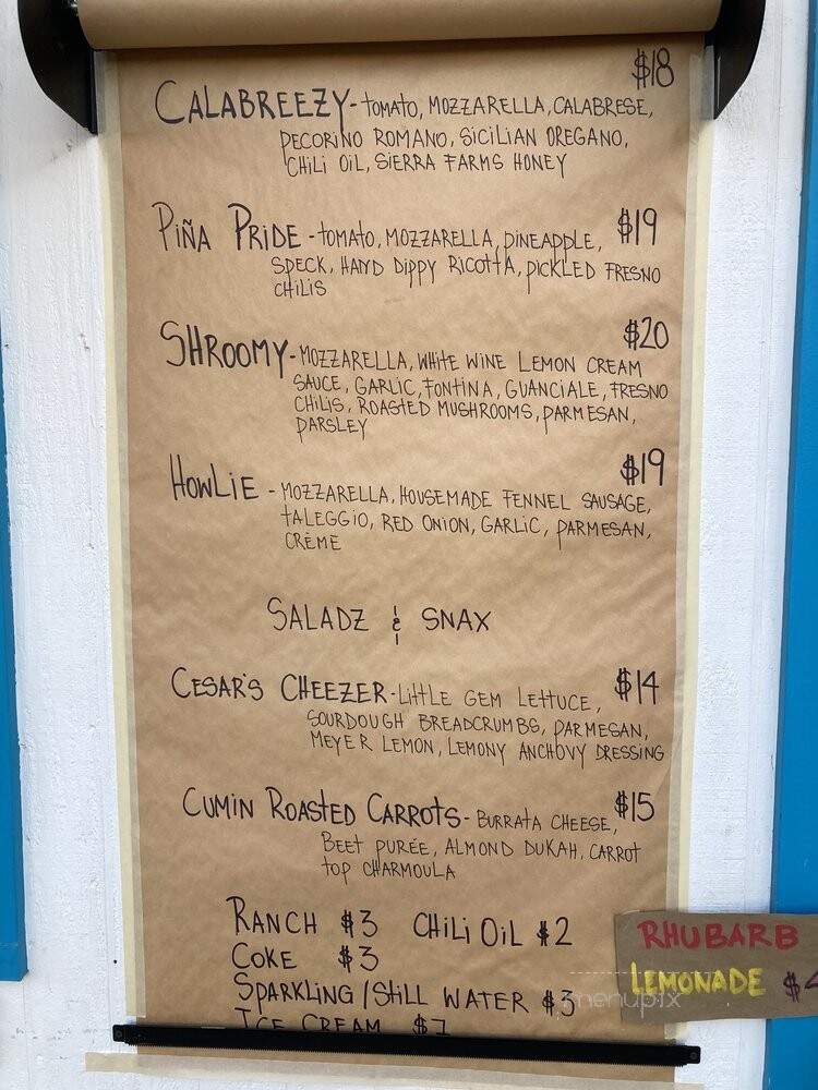 Lebber's Pizza - Paso Robles, CA menu_pic