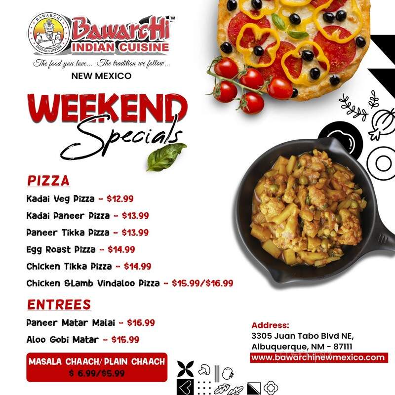 Bawarchi Biryani's - Albuquerque, NM menu_pic
