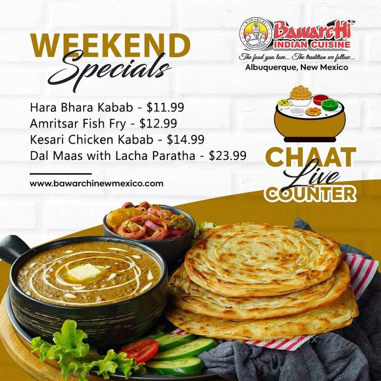 Bawarchi Biryani's - Albuquerque, NM menu_pic