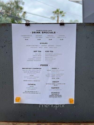 Fourtillfour Cafe - Encinitas, CA menu_pic