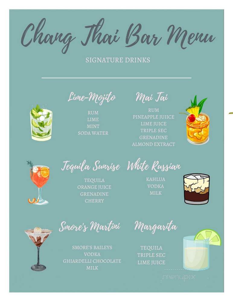 Chang Thai - Durango, CO menu_pic