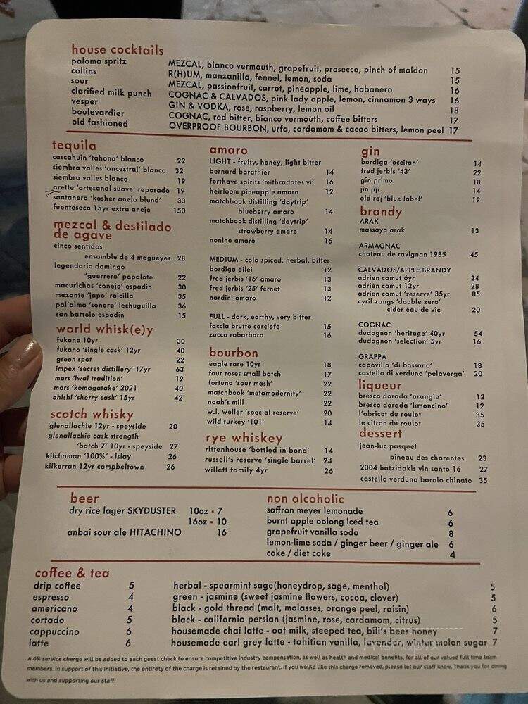 Saffy's - Los Angeles, CA menu_pic