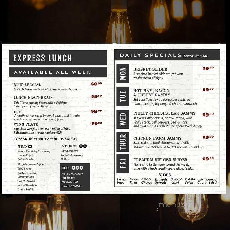Kitchen 218 - Pulaski, TN menu_pic
