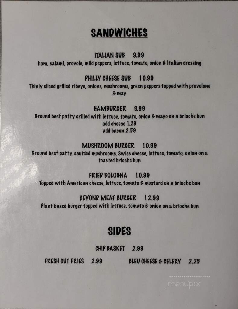 The Grumpy Goat - Lockbourne, OH menu_pic