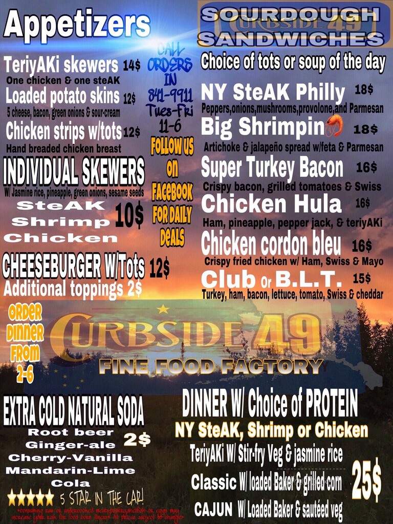 Curbside49 - Wasilla, AK menu_pic