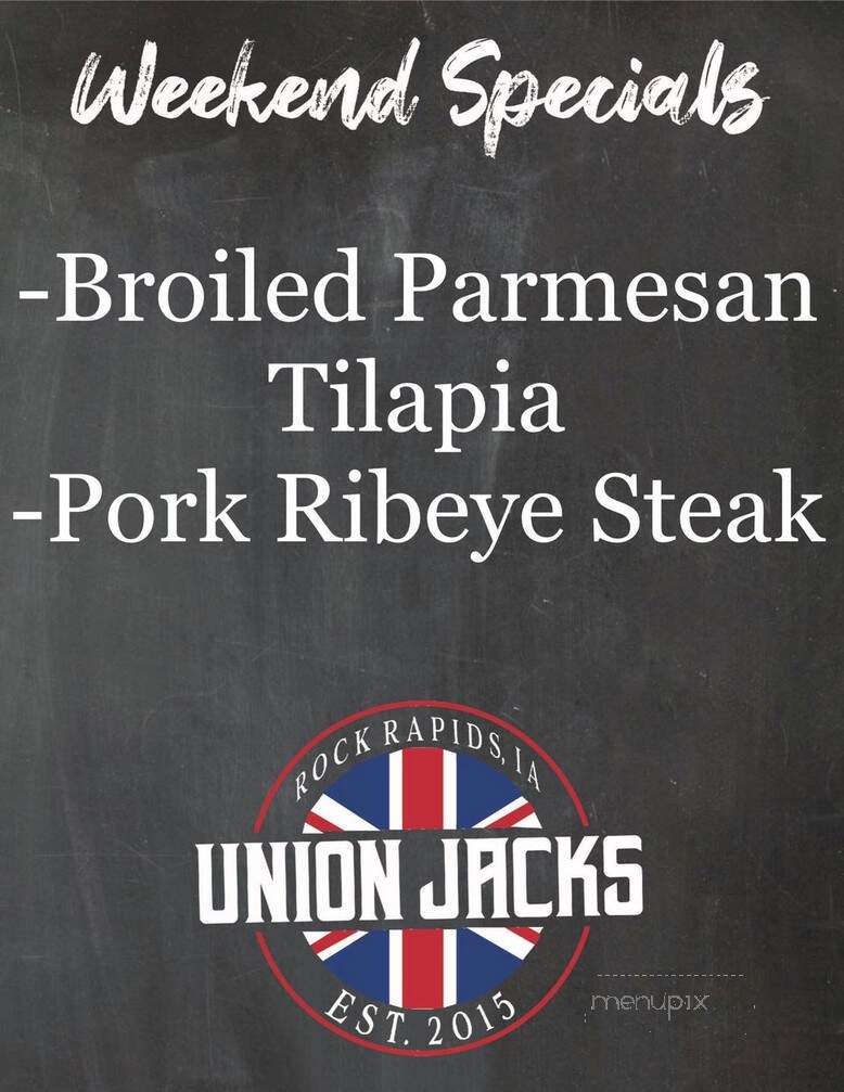 Union Jacks Grill - Rock Rapids, IA menu_pic