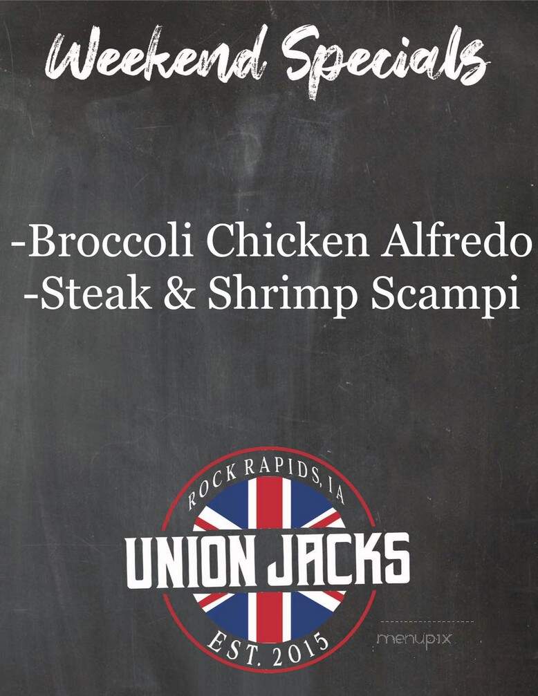 Union Jacks Grill - Rock Rapids, IA menu_pic