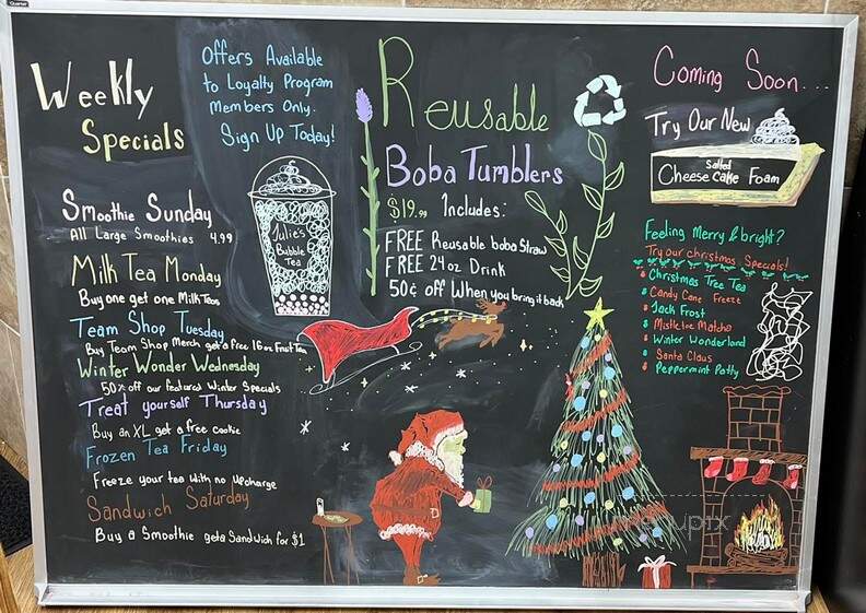 Julie's Bubble Tea & Smoothies - Irwin, PA menu_pic