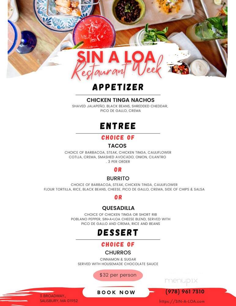 Sin-A-Loa Tacos & Tequila - Salisbury, MA