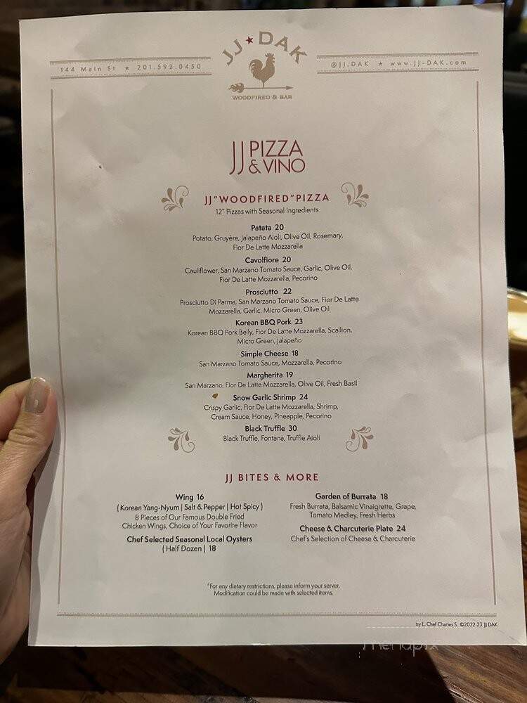 JJ Dak - Fort Lee, NJ menu_pic