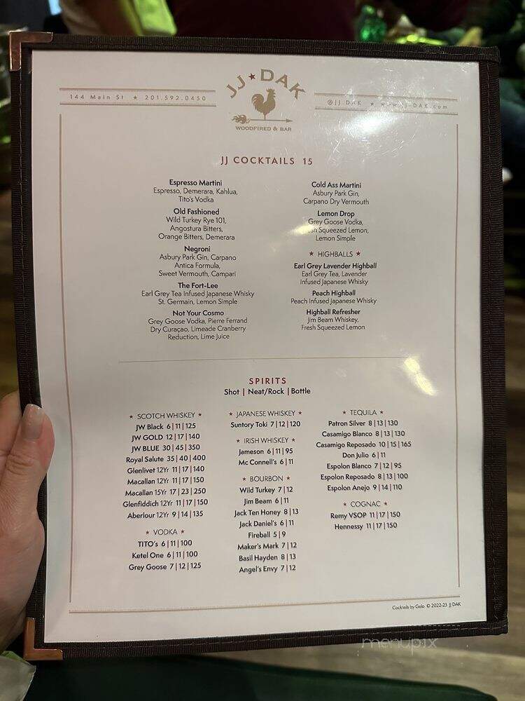 JJ Dak - Fort Lee, NJ menu_pic