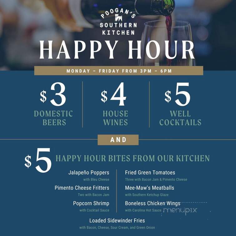 Poogan's Southern Kitchen - Columbia, SC menu_pic