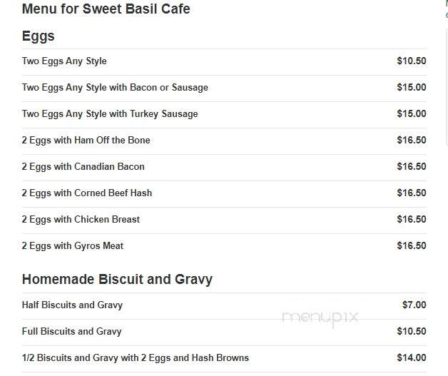Sweet Basil Cafe - Champaign, IL menu_pic