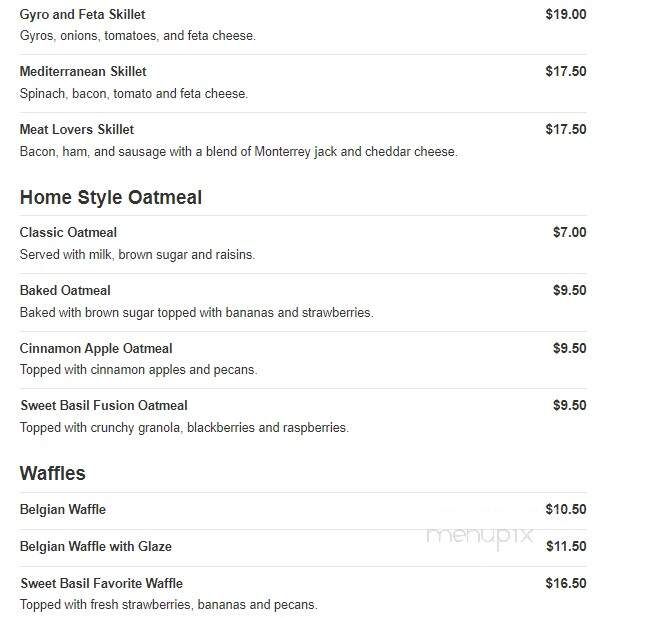 Sweet Basil Cafe - Champaign, IL menu_pic