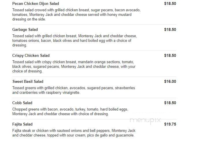 Sweet Basil Cafe - Champaign, IL menu_pic