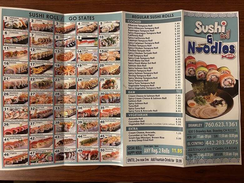 Sushi & Noodle - El Centro, CA menu_pic