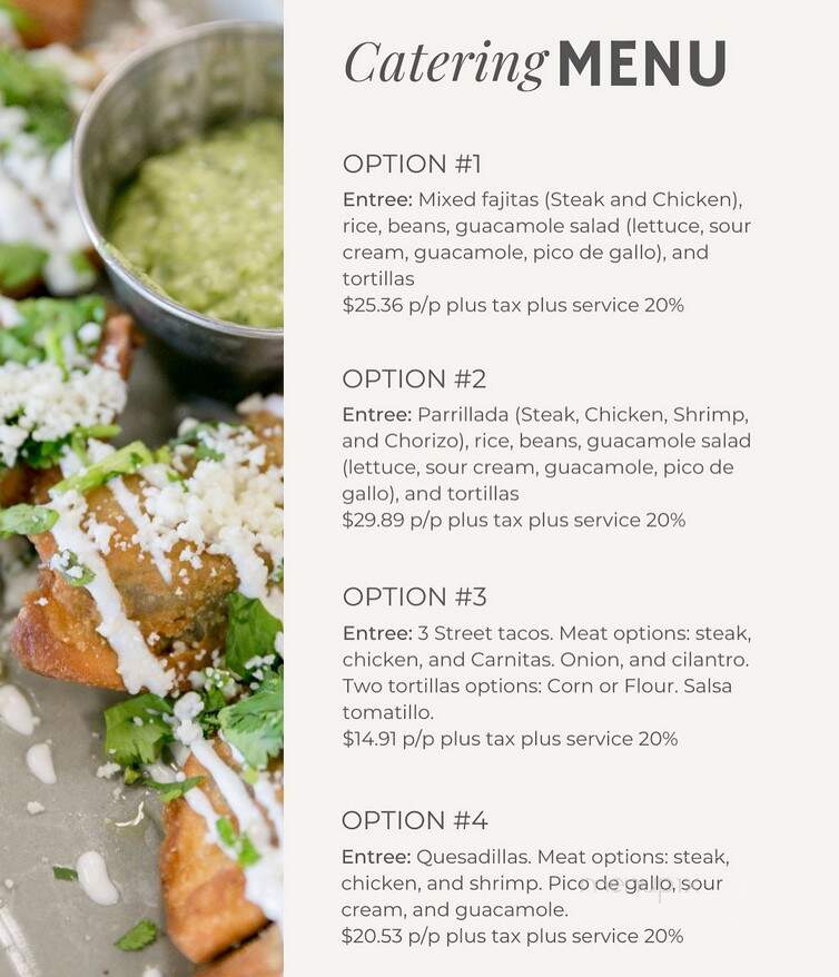 Dos Tequilas - Chelsea, AL menu_pic