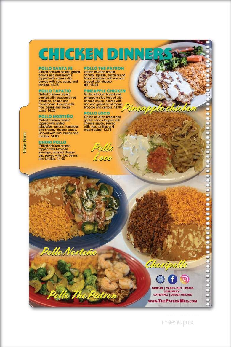 The Patron Mexican Restaurant - Madisonville, KY menu_pic