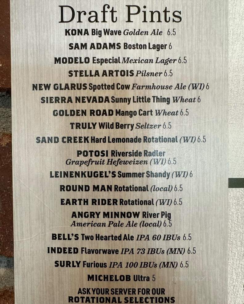 Powell's on Round Lake - Hayward, WI menu_pic