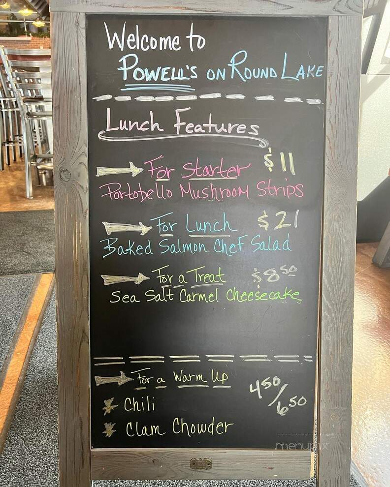 Powell's on Round Lake - Hayward, WI menu_pic