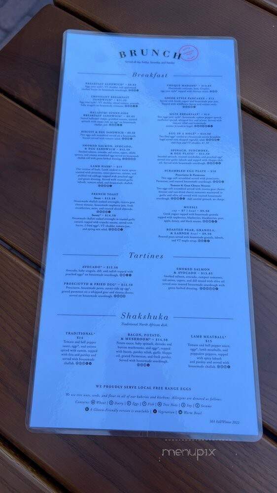 Tatte Bakery and Cafe - Somerville, MA menu_pic