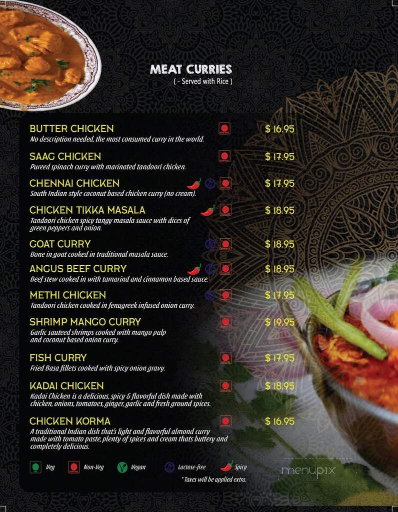 The Curry House - Bancroft, ON menu_pic