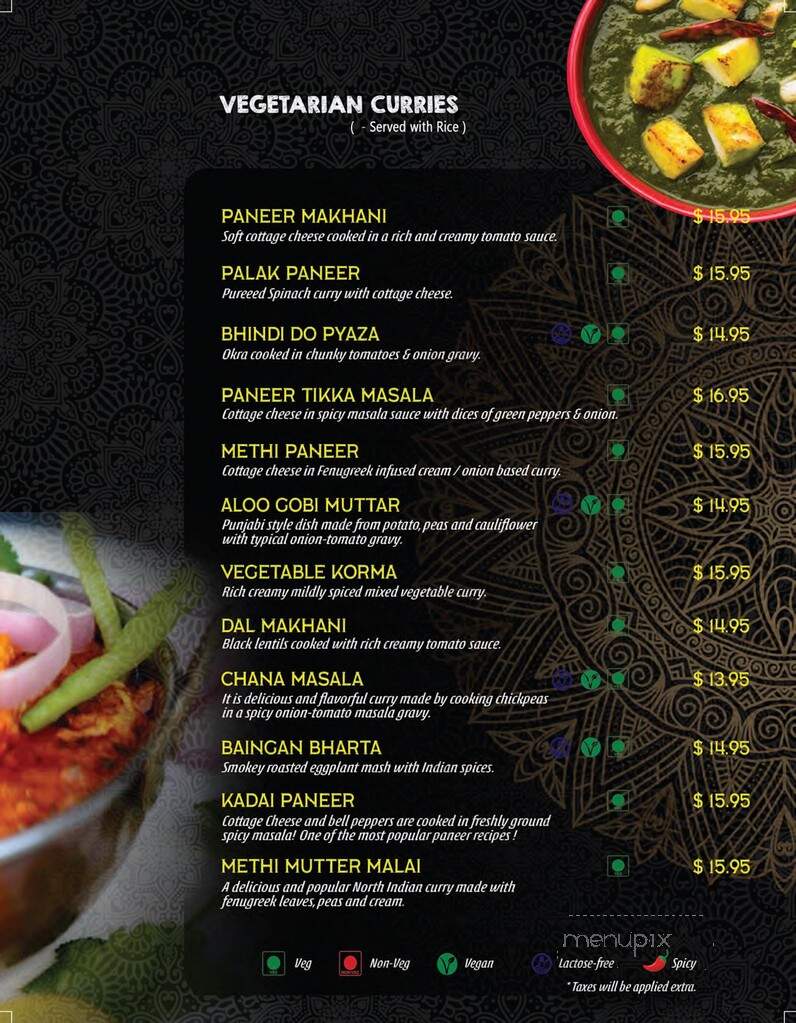 The Curry House - Bancroft, ON menu_pic