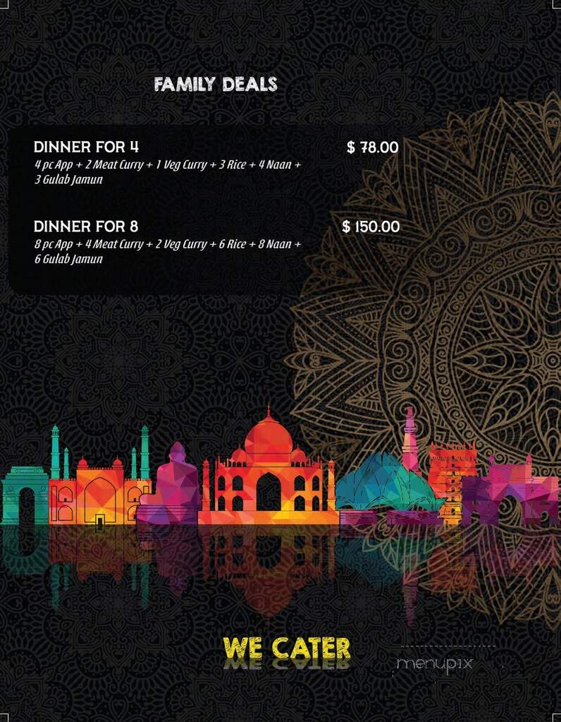 The Curry House - Bancroft, ON menu_pic