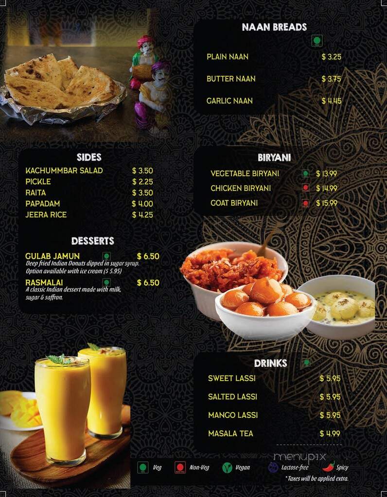 The Curry House - Bancroft, ON menu_pic