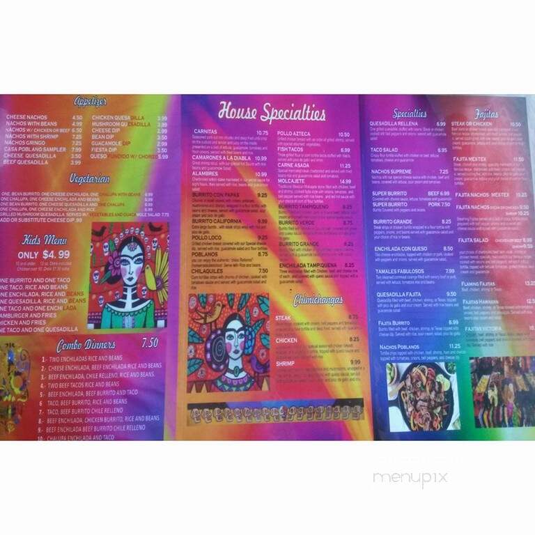 Toros Cantina and Grills - Rainsville, AL menu_pic