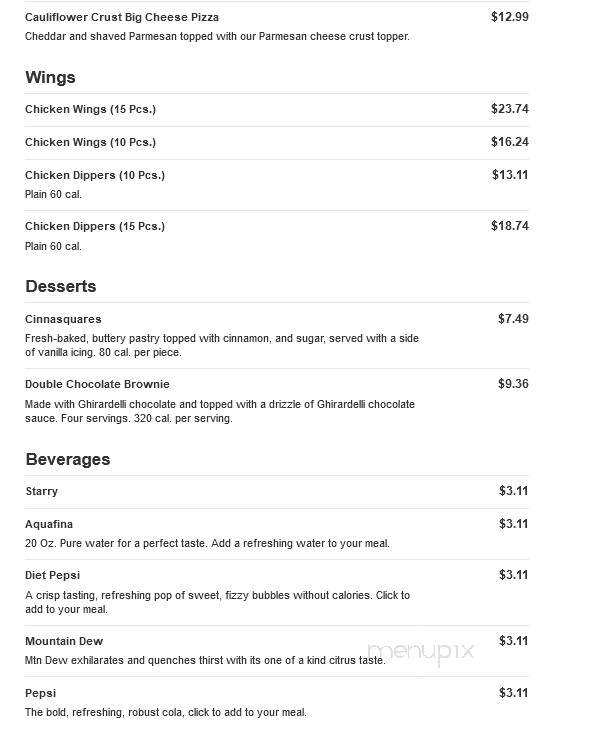 Marco's Pizza - Wilson, NC menu_pic