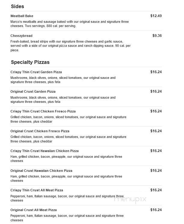 Marco's Pizza - Wilson, NC menu_pic