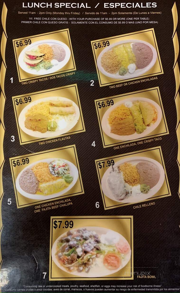 Tacos Mexico - Diboll, TX menu_pic