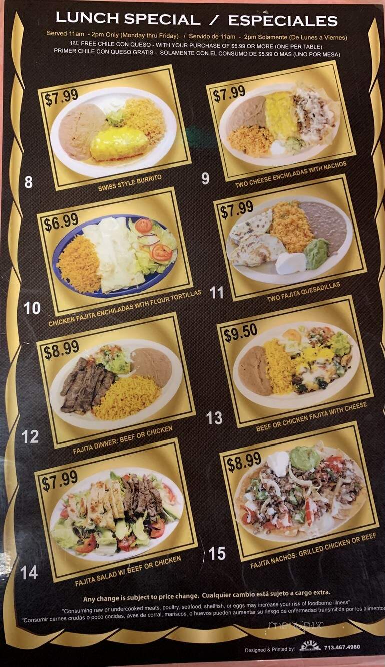 Tacos Mexico - Diboll, TX menu_pic