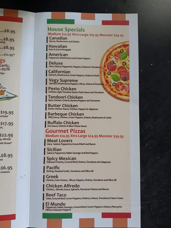 Pacific Pizza - Surrey, BC menu_pic
