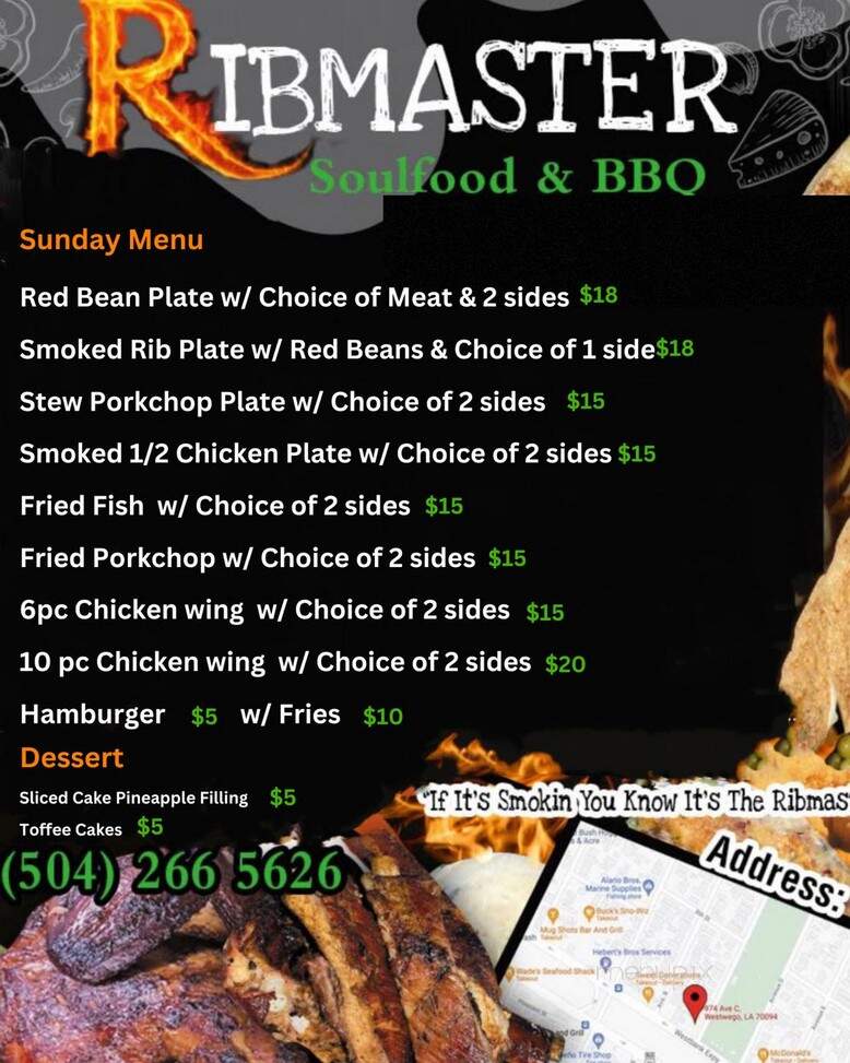 RibMaster Soul Food & BBQ - Westwego, LA