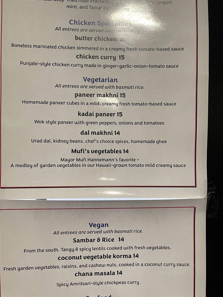 Desi's Indian Curry - Honolulu, HI