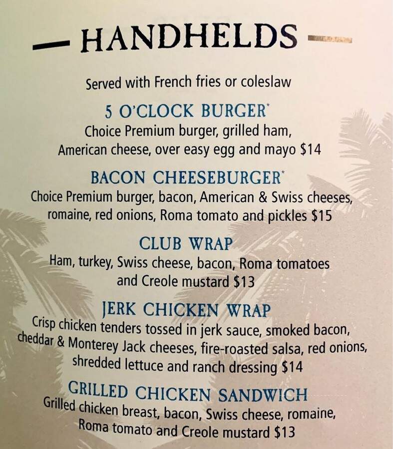 5 O'clock Somewhere Bar & Grill - Medford, OR menu_pic