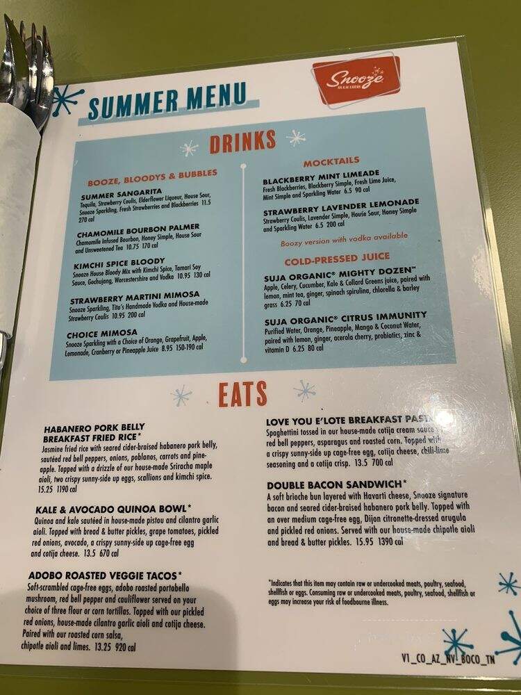 Snooze, an A.M. Eatery - Tucson, AZ menu_pic
