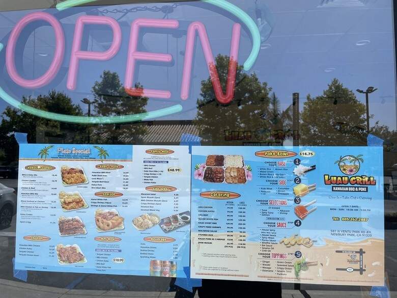 Luau Grill Hawaiian BBQ & Poke - Thousand Oaks, CA menu_pic