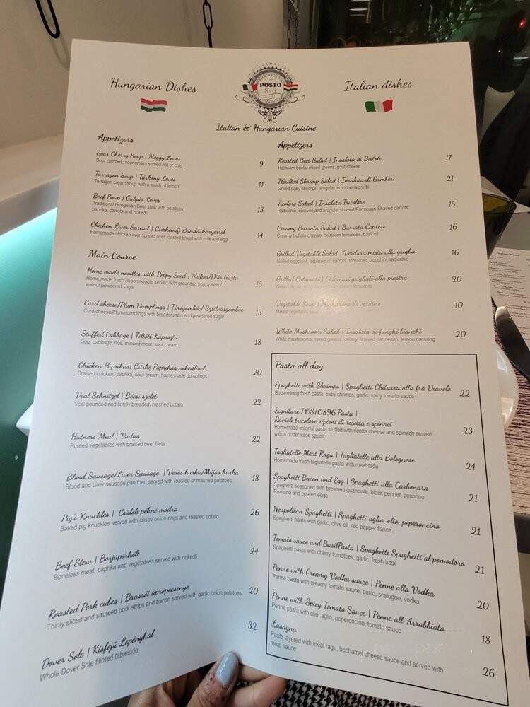 Posto 896 - Encino, CA menu_pic