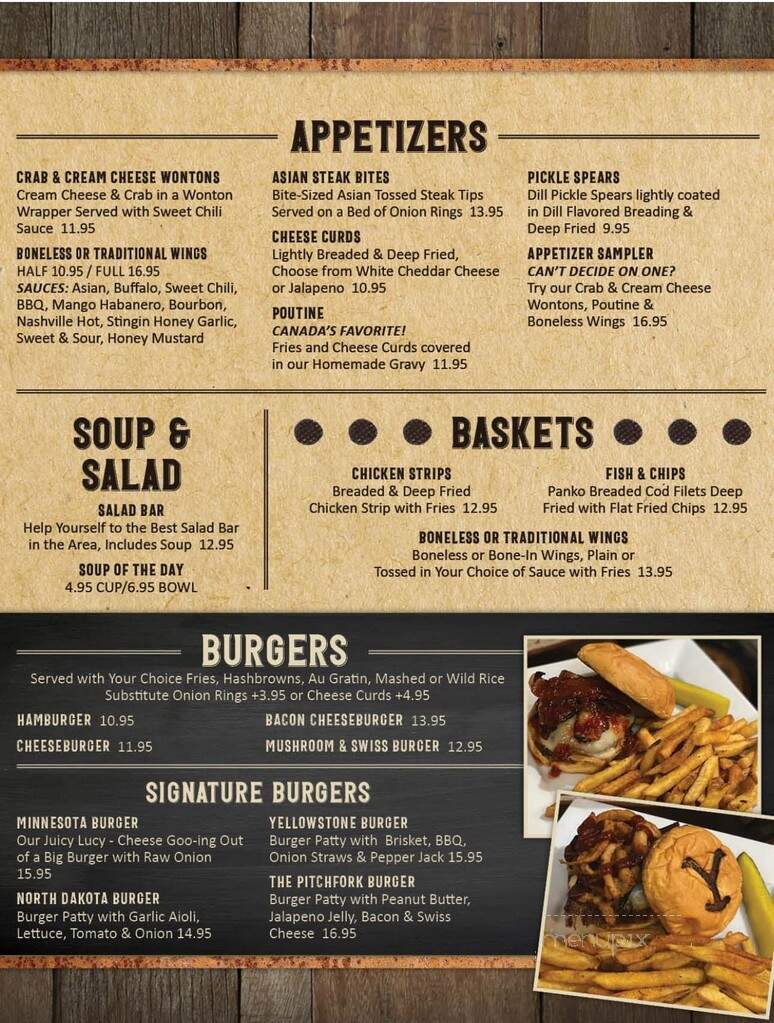 The Pitchfork - Barnesville, MN menu_pic