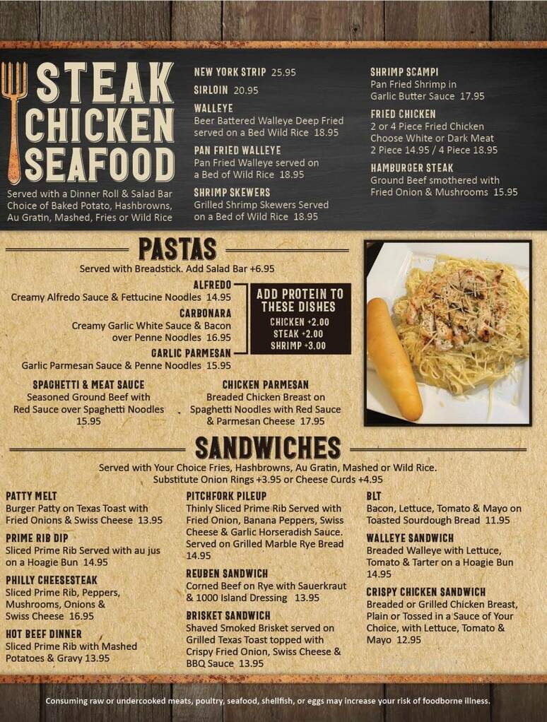 The Pitchfork - Barnesville, MN menu_pic